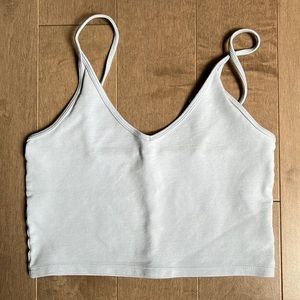Aritzia Sunday Best light blue crop tank top
